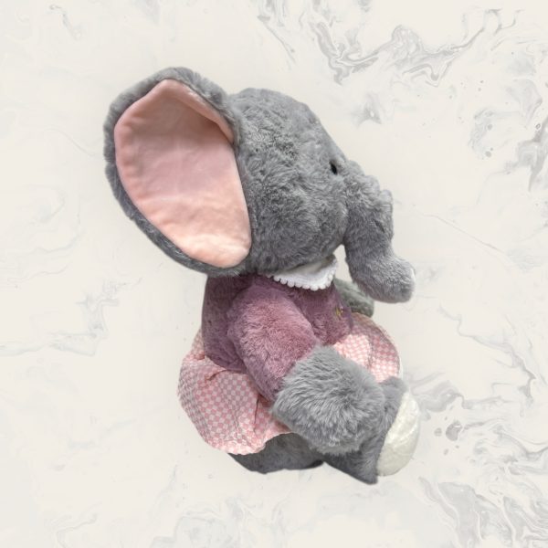 Peluche de Elefanta con Vestido Rosado - Imagen 2